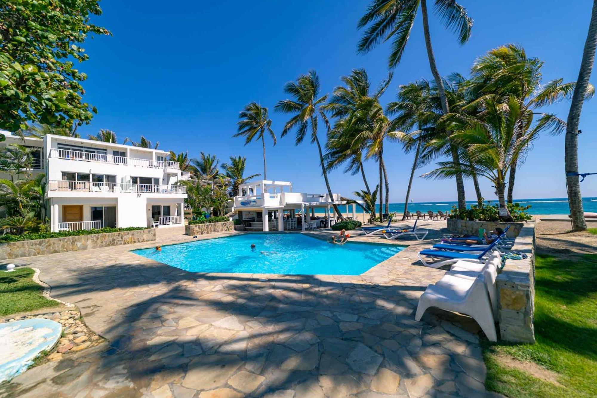 Apartment Kite Oceanfront 1st Row Two Bedrooms And Patio Cabarete
