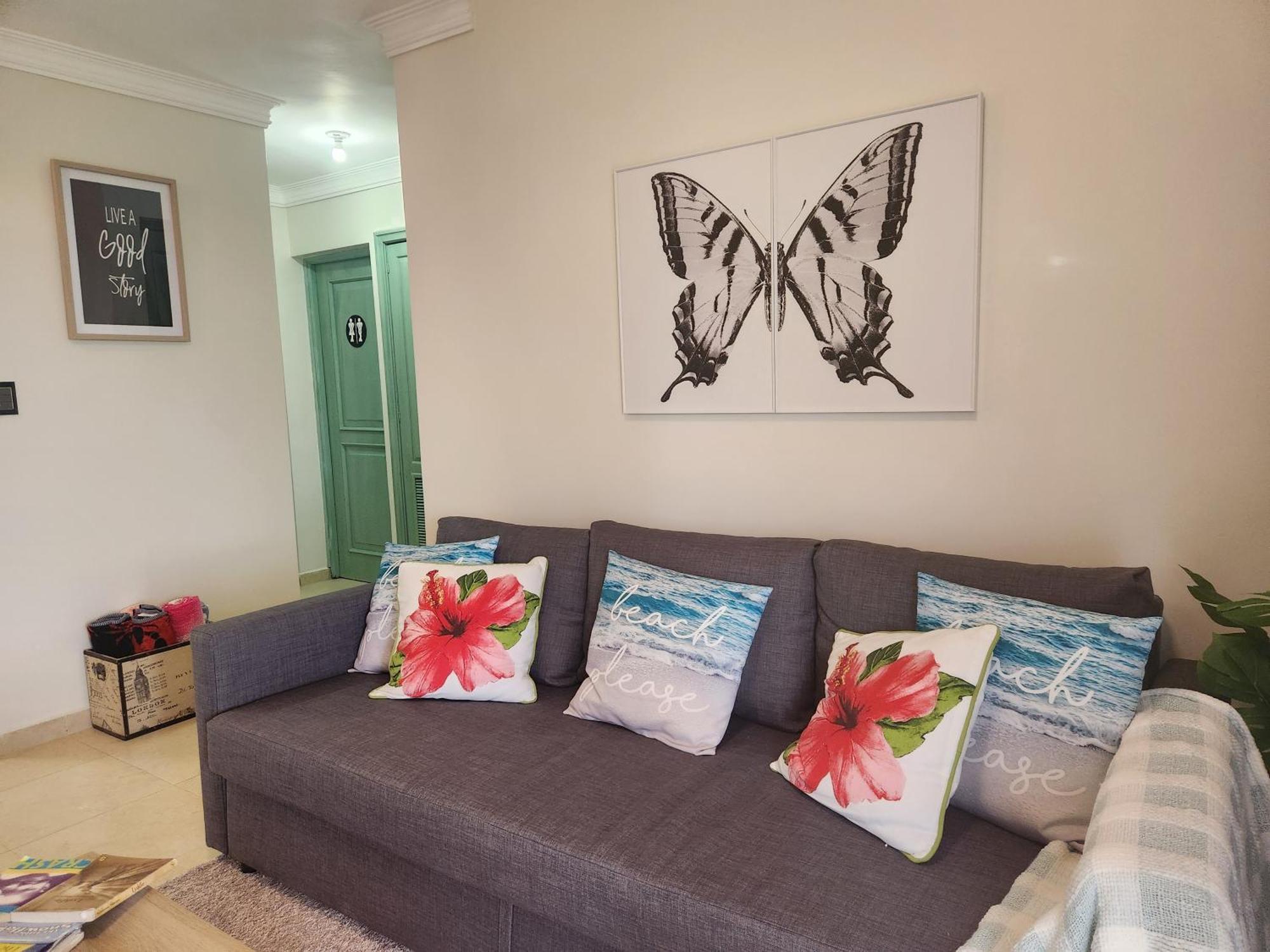 Casita Linda Larimar - 2Br Apartment With Rooftop, Bay Views, Fast Wifi, Near Beach In Barahona