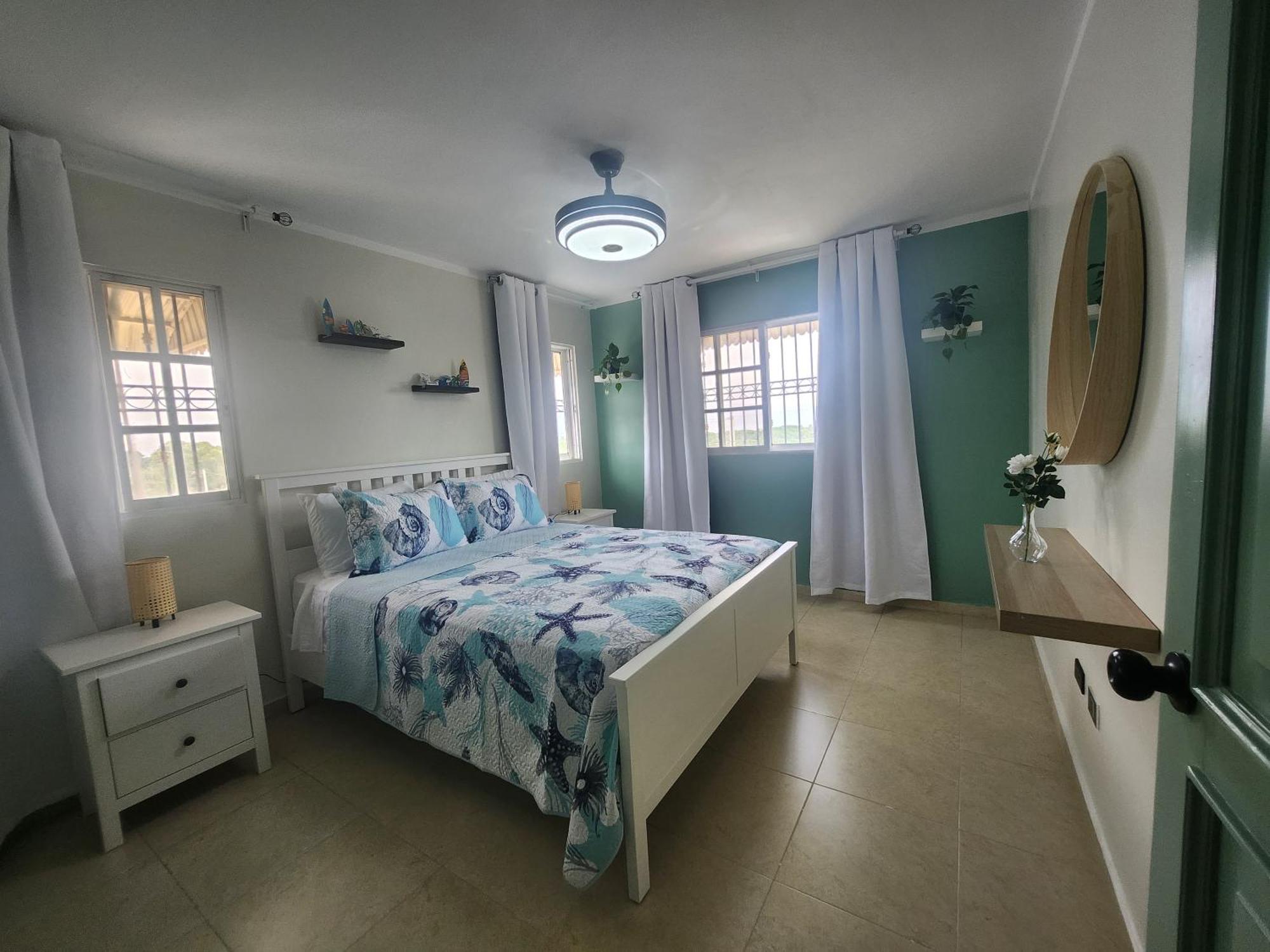 Apartment Casita Linda Larimar - 2Br Apartment With Rooftop, Bay Views, Fast Wifi, Near Beach In Barahona