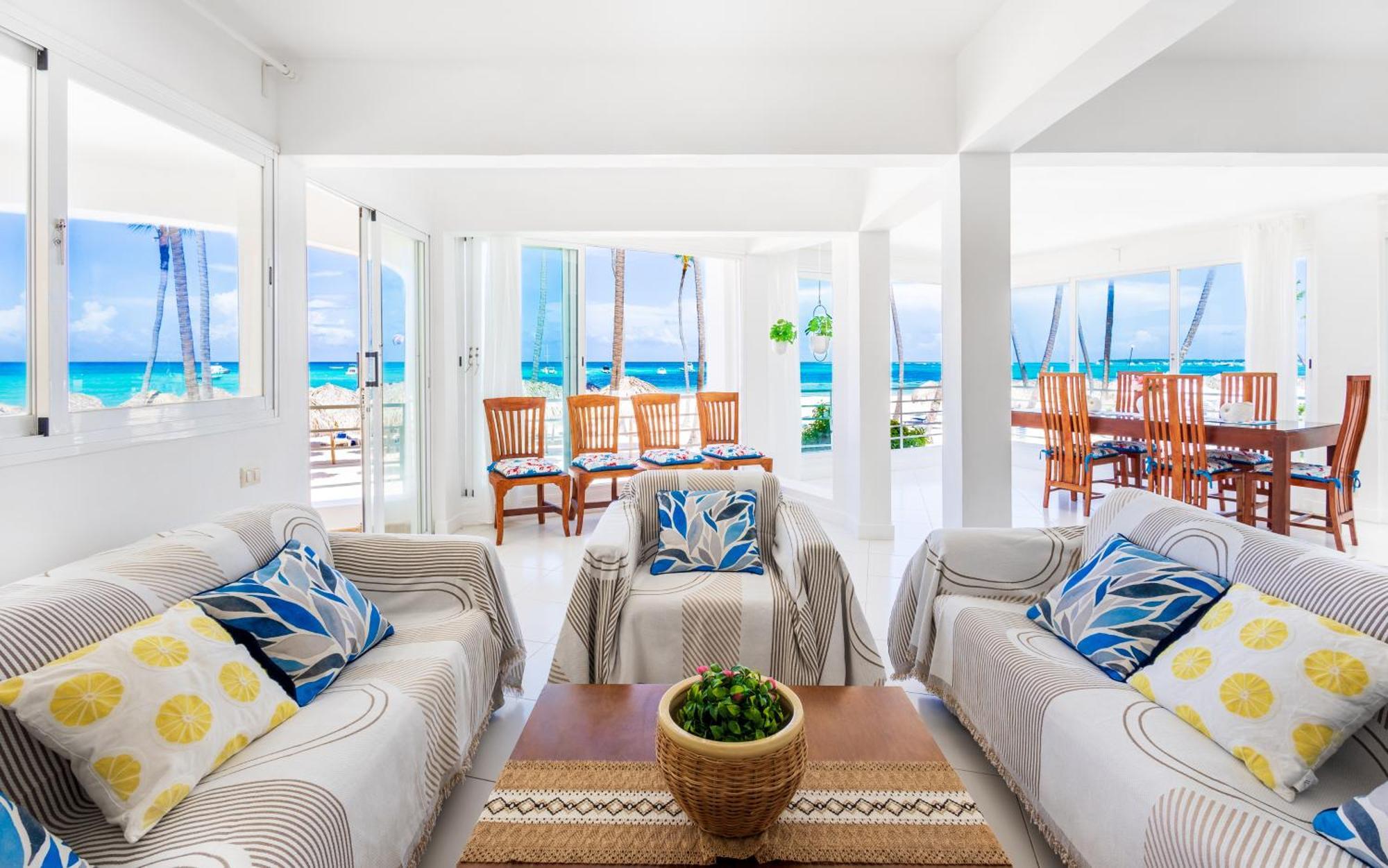 Apartment Prime Ocean View - 3-bedroom Getaway With Private Terrace On Bavaro